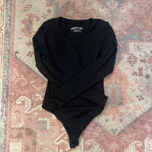 Aeropostale Seriously Soft Black Bodysuit